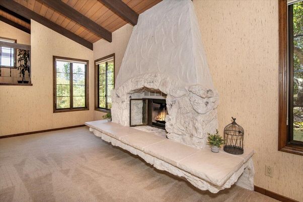 Fireplace, Interior, Wooden Beams, Wooden Ceilings