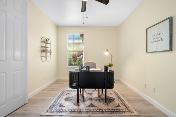 Home Office, Interior, Wood Texture Flooring