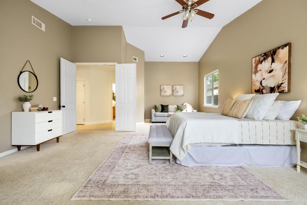 Bedroom, Interior, Recessed Lighting