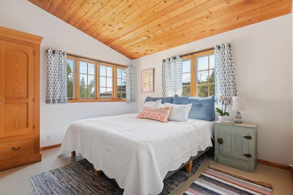 Bedroom, Interior, Wooden Ceilings