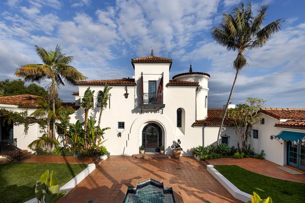 Backyard, Exterior, Facade, Spanish Mediterranean