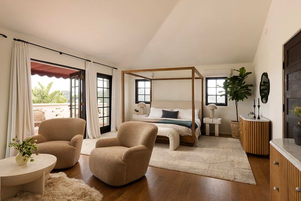 Bedroom, Interior, Wood Texture Flooring