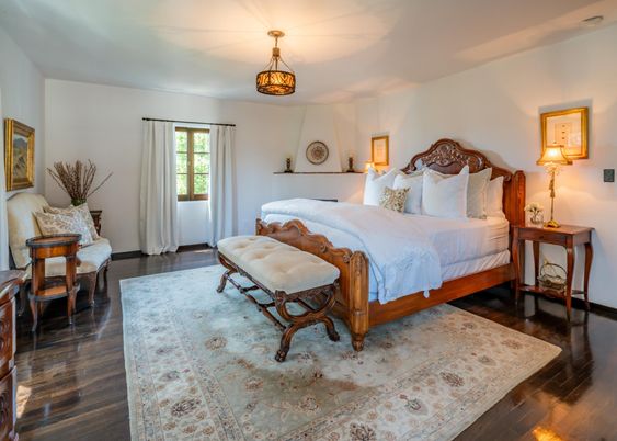 Bedroom, Interior, Wood Texture Flooring