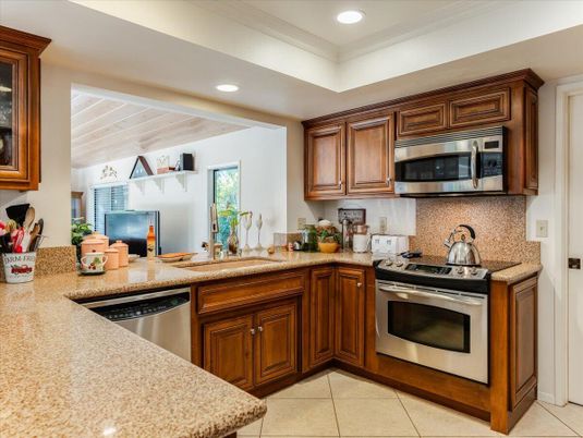 Interior, Kitchen, Recessed Lighting, Stainless Steel Appliances