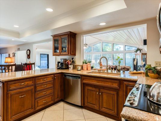 Interior, Kitchen, Recessed Lighting, Stainless Steel Appliances