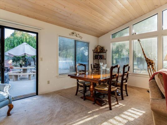 Dining room, Interior, Wooden Ceilings