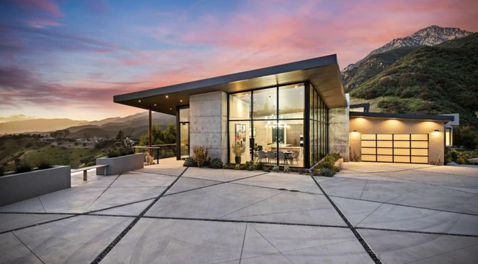 Attached, Exterior, Facade, Modern