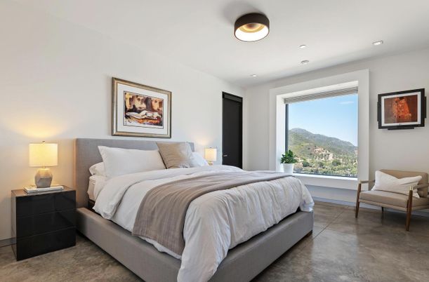 Bedroom, Interior, Recessed Lighting