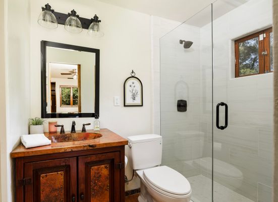 Bathroom, Glass Shower, Interior
