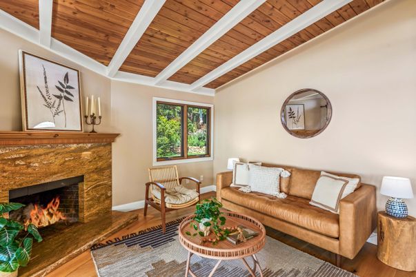 Fireplace, Interior, Living room, Wooden Ceilings, Wood Texture Flooring