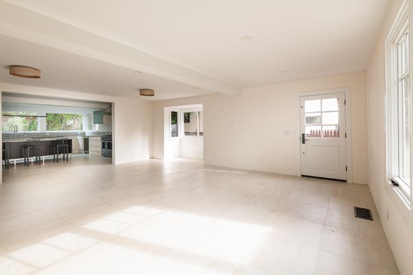 Empty room, Interior, Kitchen, Recessed Lighting
