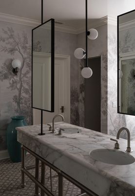 Bathroom, Interior, Pendant Lights