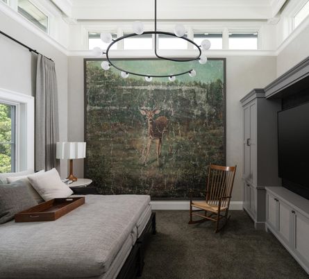 Bedroom, Interior, Pendant Lights