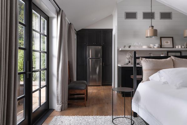 Bedroom, Interior, Kitchen, Pendant Lights, Wood Texture Flooring