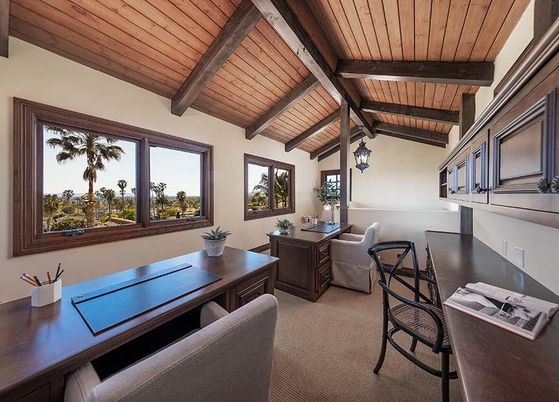 Home Office, Interior, Wooden Beams, Wooden Ceilings