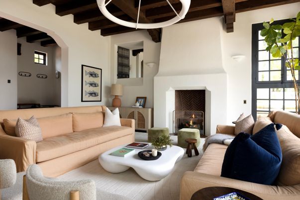 Fireplace, Interior, Living room, Wooden Beams
