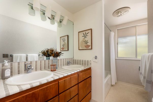 Bathroom, Dual Sink Vanities, Interior, Tile Countertops
