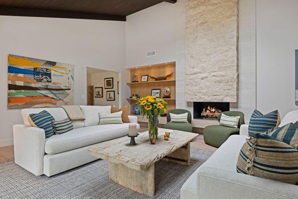 Fireplace, Interior, Living room, Stone Walls, Wooden Beams, Wooden Ceilings, Wood Texture Flooring