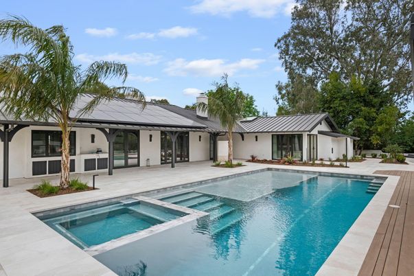 Exterior, Pool, Solar Panels
