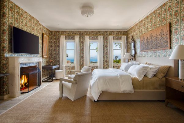 Bedroom, Fireplace, Interior, Water
