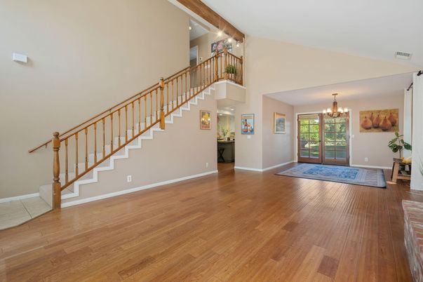 Chandelier, Interior, Wood Texture Flooring