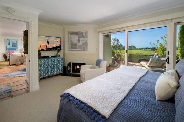 Bedroom, Fireplace, Interior