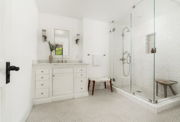 Bathroom, Glass Shower, Interior