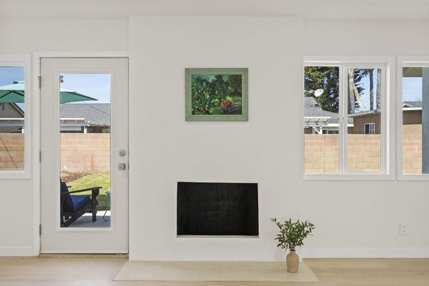Fireplace, Interior, Wood Texture Flooring