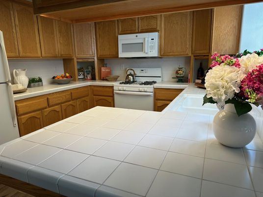Interior, Kitchen, Tile Countertops