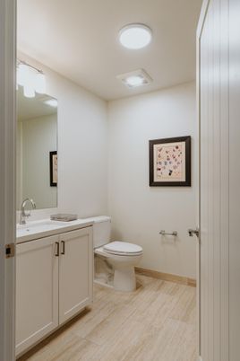 Bathroom, Interior, Wood Texture Flooring