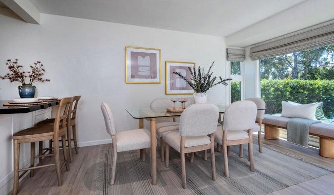 Dining room, Interior, Wood Texture Flooring