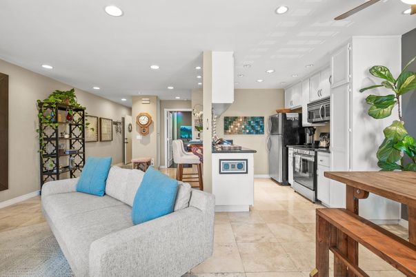 Interior, Kitchen, Living room, Recessed Lighting, Stainless Steel Appliances
