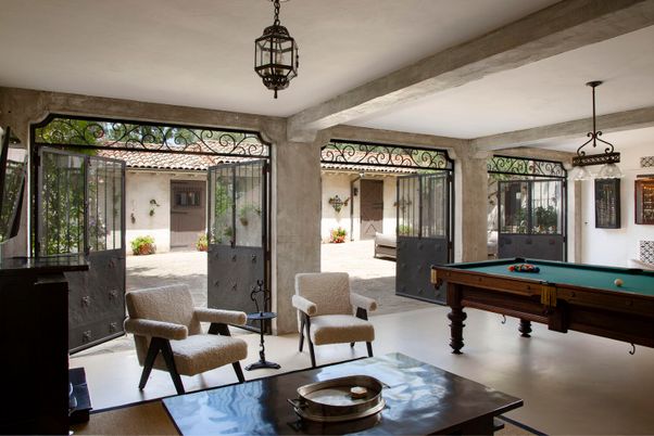 Billiard Table, Game Room, Interior, Pendant Lights
