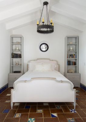 Bedroom, Chandelier, Interior