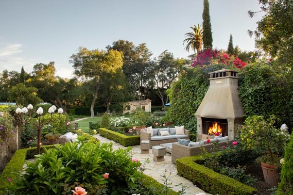 Backyard, Exterior, Fireplace