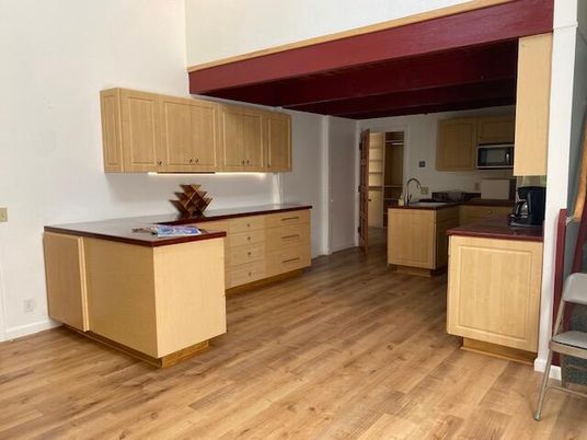 Interior, Kitchen, Wood Texture Flooring