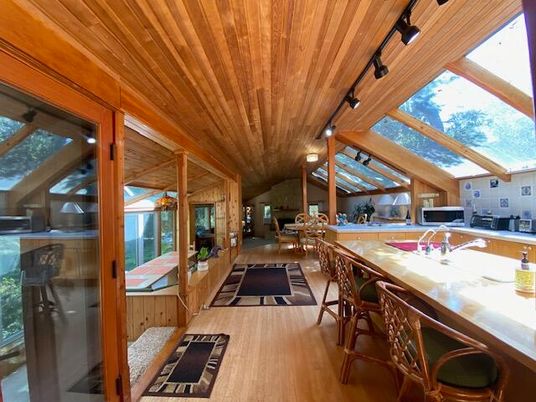 Dining room, Interior, Wooden Ceilings, Wood Texture Flooring