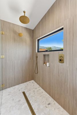 Bathroom, Interior, Marble, Wooden Walls