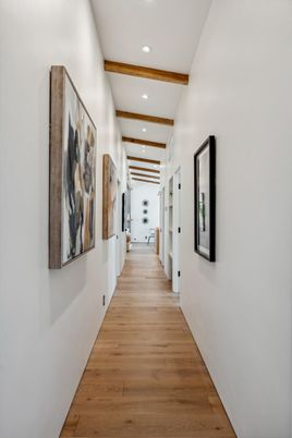 Interior, Recessed Lighting, Wooden Beams, Wood Texture Flooring