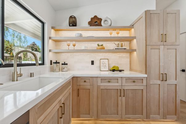 Interior, Kitchen, Wood Texture Flooring