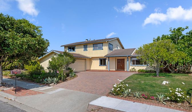 Attached, Backyard, Exterior, Facade, Mediterranean