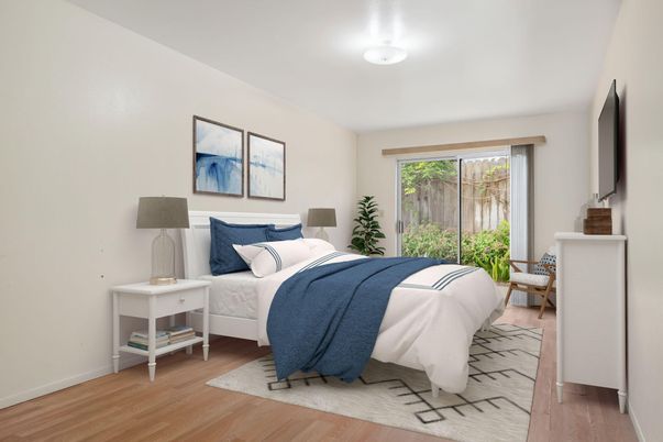 Bedroom, Interior, Wood Texture Flooring