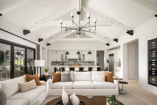 Dining room, Interior, Kitchen, Living room, Pendant Lights, Recessed Lighting, Stainless Steel Appliances