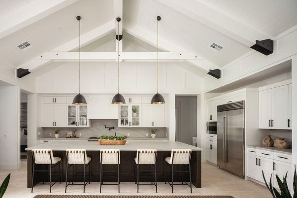 Interior, Kitchen, Pendant Lights, Stainless Steel Appliances