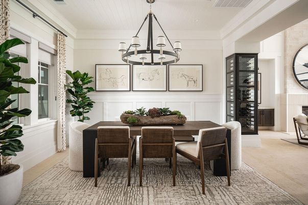 Chandelier, Dining room, Interior