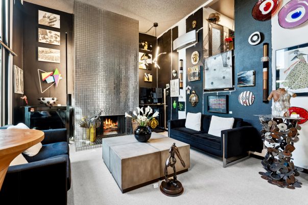 Fireplace, Interior, Pendant Lights