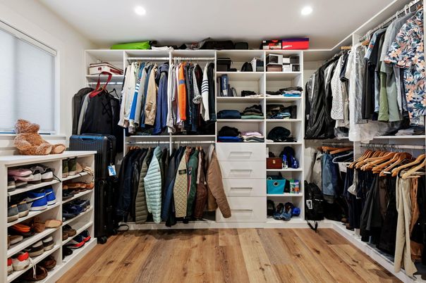 Interior, Recessed Lighting, Walk-in Closets, Wood Texture Flooring