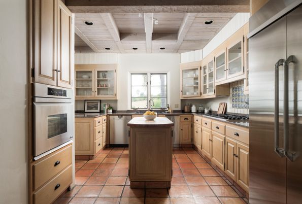 Interior, Kitchen, Stainless Steel Appliances, Wooden Ceilings