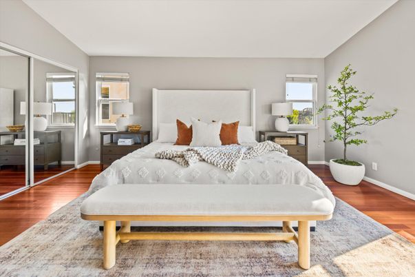 Bedroom, Interior, Wood Texture Flooring