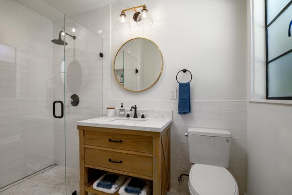 Bathroom, Glass Shower, Interior